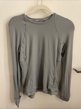 lululemon athletica Long Sleeve Crew Top - Light Gray